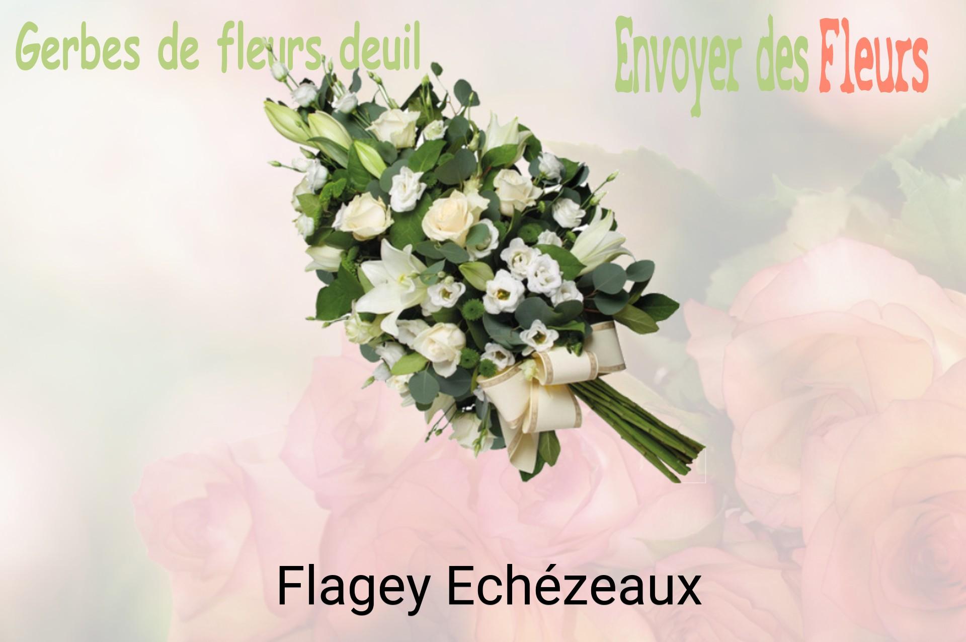 Gerbe de fleurs de deuil livrée à Flagey-Echézeaux